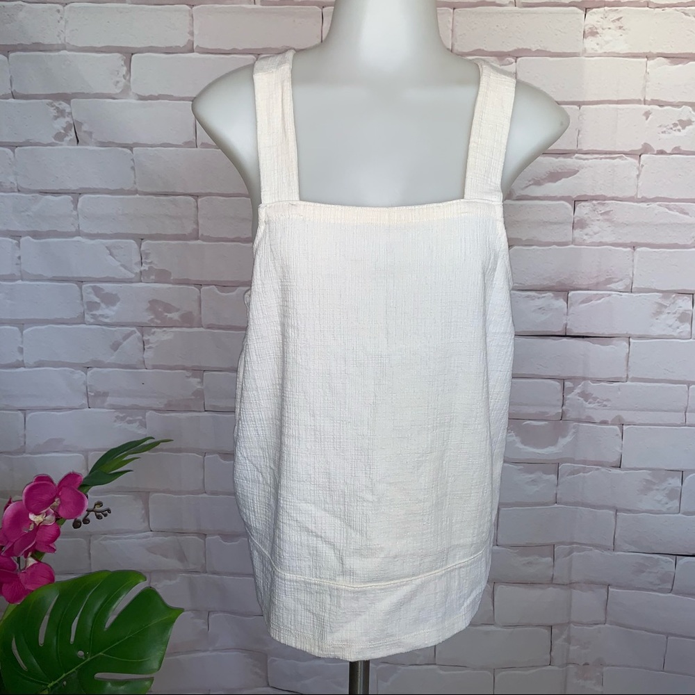 Madewell Textured Tank Top Bleached Lining Women’s Size Medium